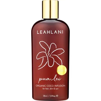 Tělový olej Leahlani Třpytící Pua lei Kula Coco Infusion květinový hedvábný olej shimmer 118 ml