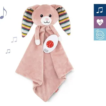 Hračka pro nejmenší Zazu králíček Becky šumící muchláček s tlukotem srdce a melodiemi Králíček BECKY