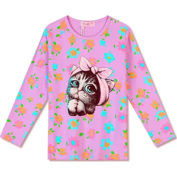 Dívčí tričko - KUGO FT1213, růžová Barva: Růžová, Velikost: 146