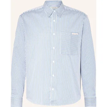 Pánská košile Calvin Klein Jeans Pánská Košile Relaxed Fit, bílá / modrá, 46