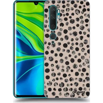 Pouzdro na mobilní telefon Picasee silikonový průhledný obal pro Xiaomi Mi Note 10 (Pro) - Dots