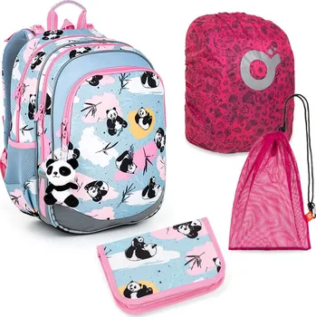 Školní batoh Velký set do školy Topgal ELLY, s pandami