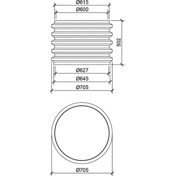 Čerpadlo Plastsvar Nástavec 520 mm k nádržím a šachtám