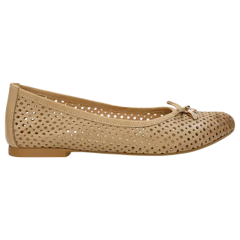 Dámské polobotky Dámské Ažurové Baleríny V Béžové Barvě Wojas 4400654 38