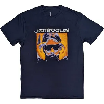 Pánské oblečení Jamiroquai Tričko Orange Glow Unisex Navy Blue S