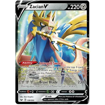 Karetní hra Pokémon TCG Zacian V 138/202