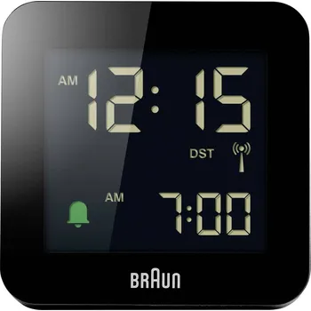 Budík Braun BC09B-DCF budík černá časů buzení 1 dvouřádkový