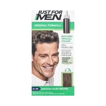 Stylingový přípravek Just For Men Shampoo-in Haircolour barevný šampon pro muže H40 Medium Dark Brown 66 ml