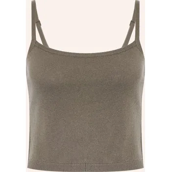 Simkhai Dámský Úpletový Cropped Top Vance Z Kašmíru, olivová, 34