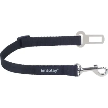 přepravka pro zvíře Bezpečnostní vodítko do auta pro psy TRAVELLING černá velikost M, XL Rozměr: XL - 45-65x2,5 cm