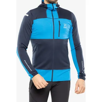 Pánská móda Mikina s kapucí Haglofs L.I.M Mid Fast Hood - tarn blue/nordic blue