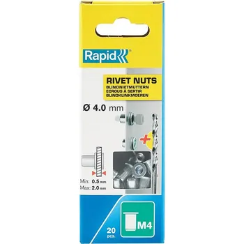 Matice Matice nýtovací Rapid M4, 20ks