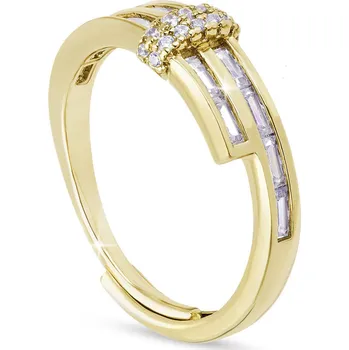 Prsten Pozlacený prstýnek 14k zlatem 0517 Velikost prstenu - obvod: 56 mm