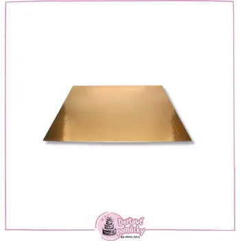 Zlatý čtverec 25x25 cm podložka pod dort