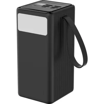 Powerbanka Power Bank 60000 mAh 65W PD 4xUSB-A + 2xUSB-C s LED svítilnou a USB-C kabelem 1m