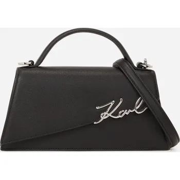 Kabelka KABELKA KARL LAGERFELD K/SIGNATURE SLIM CROSSBODY BLACK-NICKEL