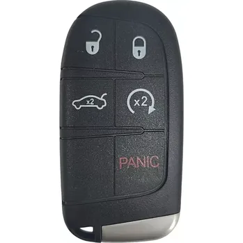 Autoklíč Obal autoklíče Chrysler Dodge Jeep 5tl. KEYLESS - panic + kufr + DO start s nouzovou planžetou