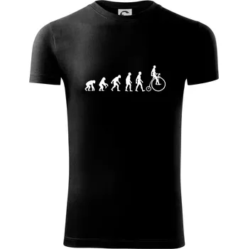 Evoluce staré kolo - Viper FIT - Pánské zůžené tričko - M ( Černá )
