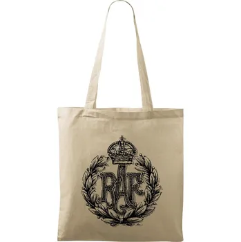 Nákupní taška Plátěná taška - RAF znak - Royal Air Force Barva: Přírodní