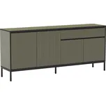 Marckeric Zelená lakovaná komoda Lorenza 180 x 40 cm