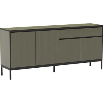 Komoda Marckeric Zelená lakovaná komoda Lorenza 180 x 40 cm