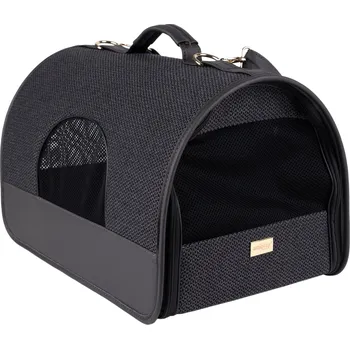 Taška pro psa a kočku Přenosná cestovní taška pro psy do auta MILLY černá velikost M, L Rozměr: M - 42x26x26 cm