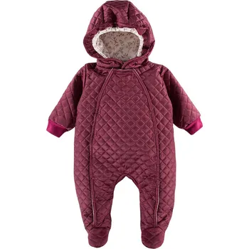Kojenecká kombinéza EEVI Kojenecká kombinéza s nožičkami bordó - 68