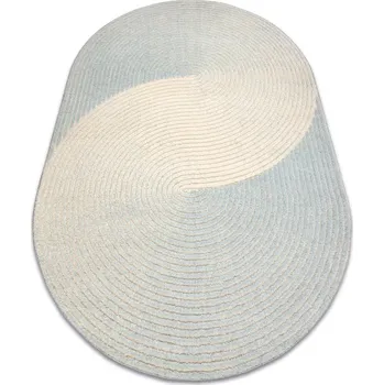 Koberec Koberec FLUX OSTA 461.67.AE502 modrý / krémový ovál