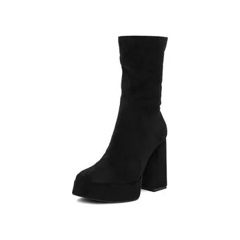 Dámské kozačky Polokozačky DeeZee CL221013 Černá 38