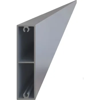 Stavební profil Bartek vrata Hliníkový profil plaňka 100 rozměr 100x20x1,4 mm barva Ral 7016 antracit délka 6m Cena za kus