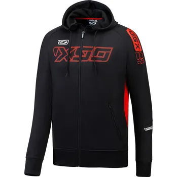 saller mikina s kapucí ICON BARVA: 393 černá-červená, Velikost: XXL