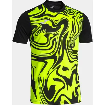Sportovní triko JOMA Lion II Black Fluor Yellow M