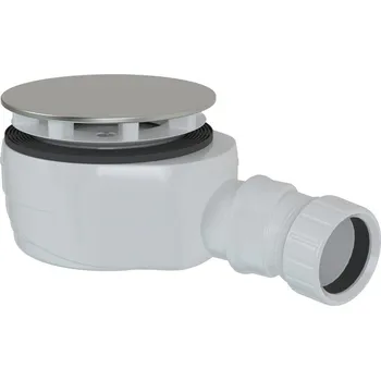 Sifon Vaničkový sifon, průměr 90 mm, nízký, krytka nerez lesk 17916