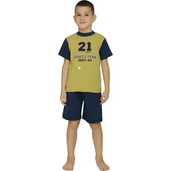 Chlapecké pyžamo Chlapecké pyžamo SPORT 21 - žluté Dětské velikosti 1: EU 164/170