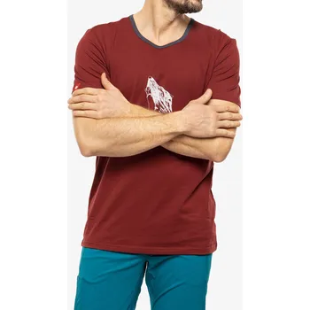 Pánské tričko Bavlněné tričko Ocun Classic T Organic Airwolf - wine syrah