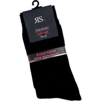 Pánské ponožky RS pánské jenobarevné teplé froté ponožky s příjemným lemem mix1 43-46