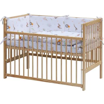 Dětská postýlka Scarlett Dětská postýlka s kompletní výbavou, 120 x 60 cm, Gona