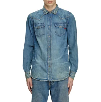 Pánská košile KOŠILE DIESEL D-VEGA SHIRT BLUE