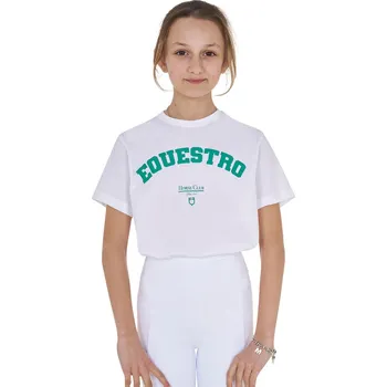 EQUESTRO Tričko bavlněné Horse Club Equestro, dívčí, bílé 14 let