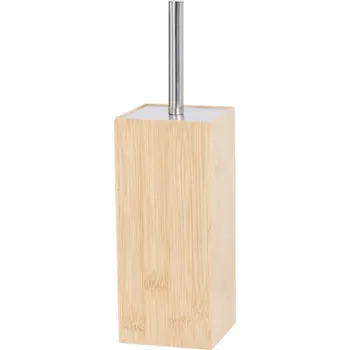 WC štětka WC kartáč s bambusovým stojanem 23 x 10 cm Nové