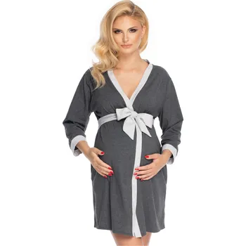 Dámský župan PeeKaBoo Dámský těhotenský župan Ragolfus grafitová One size