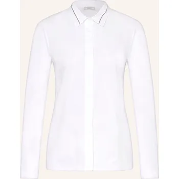 Dámská halenka Peserico Dámská Košilová Halenka Ze Směsi Materiálů, bílá, 40