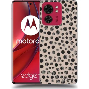 Pouzdro na mobilní telefon Picasee silikonový průhledný obal pro Motorola Edge 40 - Dots