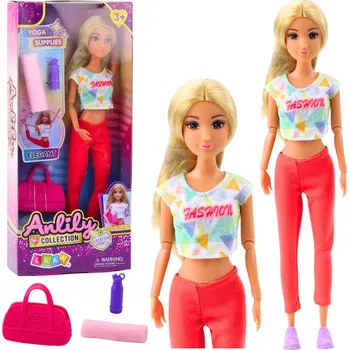 Panenka LEAN Toys Anlily Jóga Panenka Podložka Na Cvičení Láhev Taška Pohyblivé Končetiny