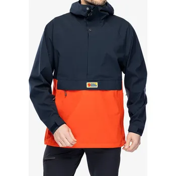 Pánská větrovka Bunda do deště Fjallraven Vardag Hydratic Anorak - dark navy/flame orange