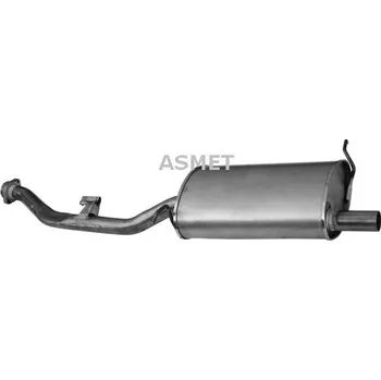 Tlumič výfuku Zadní tlumič výfuku ASMET 12.016
