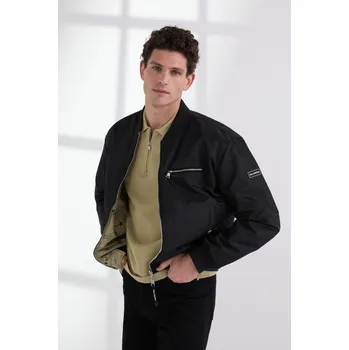 BUNDA KARL LAGERFELD REVERSIBLE AOP SKETCH JACKET BLACK-BEIGE SKETCH AOP