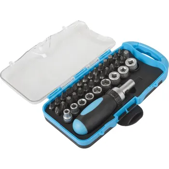 Bit Sada bitů s ráčnovým šroubovákem, 38 ks - AH143802