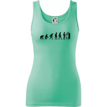 Dámské oblečení Evoluce udírna - Dámské tílko - M ( Mátová )