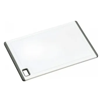 Kuchyňský nůž KESPER Prkénko plastové bílé, protiskluzová guma 36x25 cm